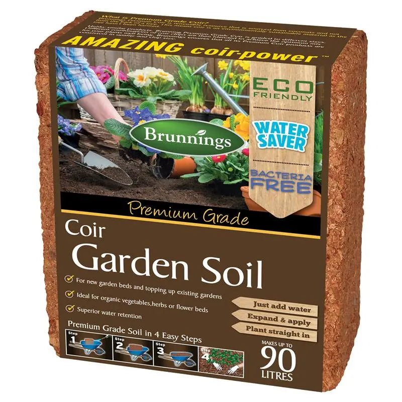 Compressed Coir Block That Expands to 90L of Soil