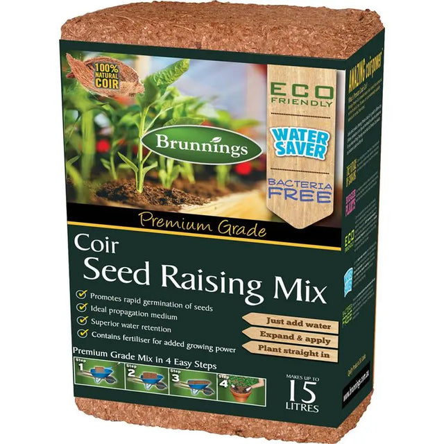 Compressed Coir Seed Raising Mix, Just Add Water