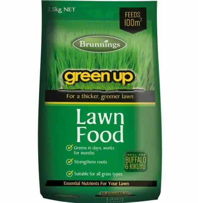 Brunnings Green Up Lawn Food Fertiliser 2.5kg