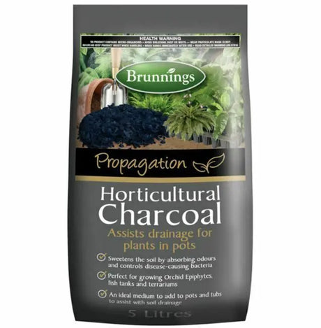Brunnings Horticultural Charcoal 5L: Drainage and Soil Conditioning for Pots and Mixes