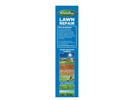 Brunnings Lawn Repair 1kg – Seed & Starter Fertiliser for Bare Lawn Patches
