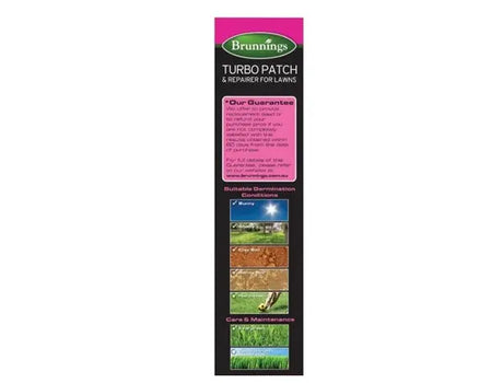 Brunnings Turbo Patch Repairer 800 g – Fast Lawn Patch Fix with Seed & Fertiliser Bonnyrigg Produce & Garden Supplies