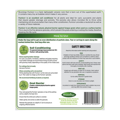 Brunnings Pumice+ Natural Soil Conditioner 2.5L
