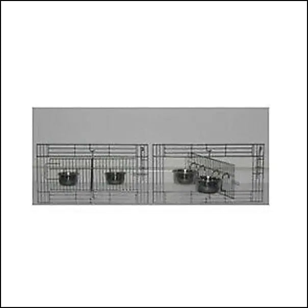 Cage front -Silver Revolving Door 425x321mm - CFR19 Elite Pet Products