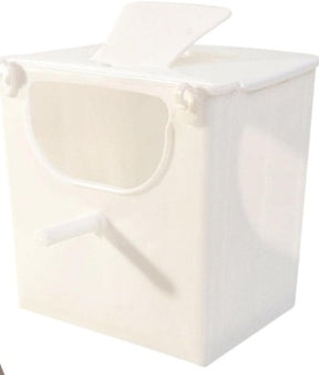 Plastic Bird Breeding Nest Box – External Cage Nest for Canaries, Finches & Small Birds
