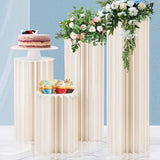 Carboard Round Plinth Cylinder Pedestal Wedding Flower Display Stand