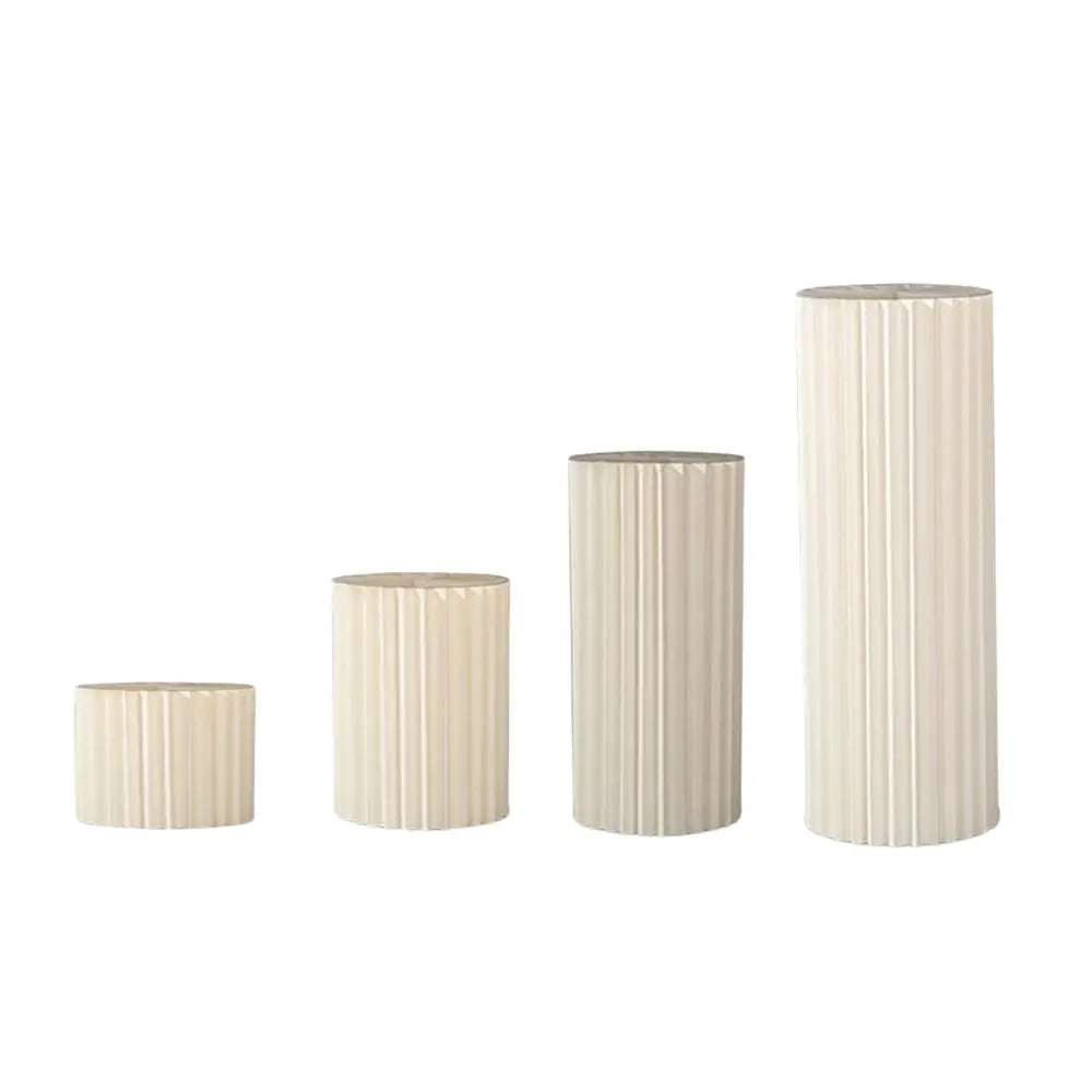 Carboard Round Plinth Cylinder Pedestal Wedding Flower Display Stand