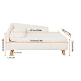 L-Shape Pet Sofa Bed with Cushion | Raised Dog & Cat Bed