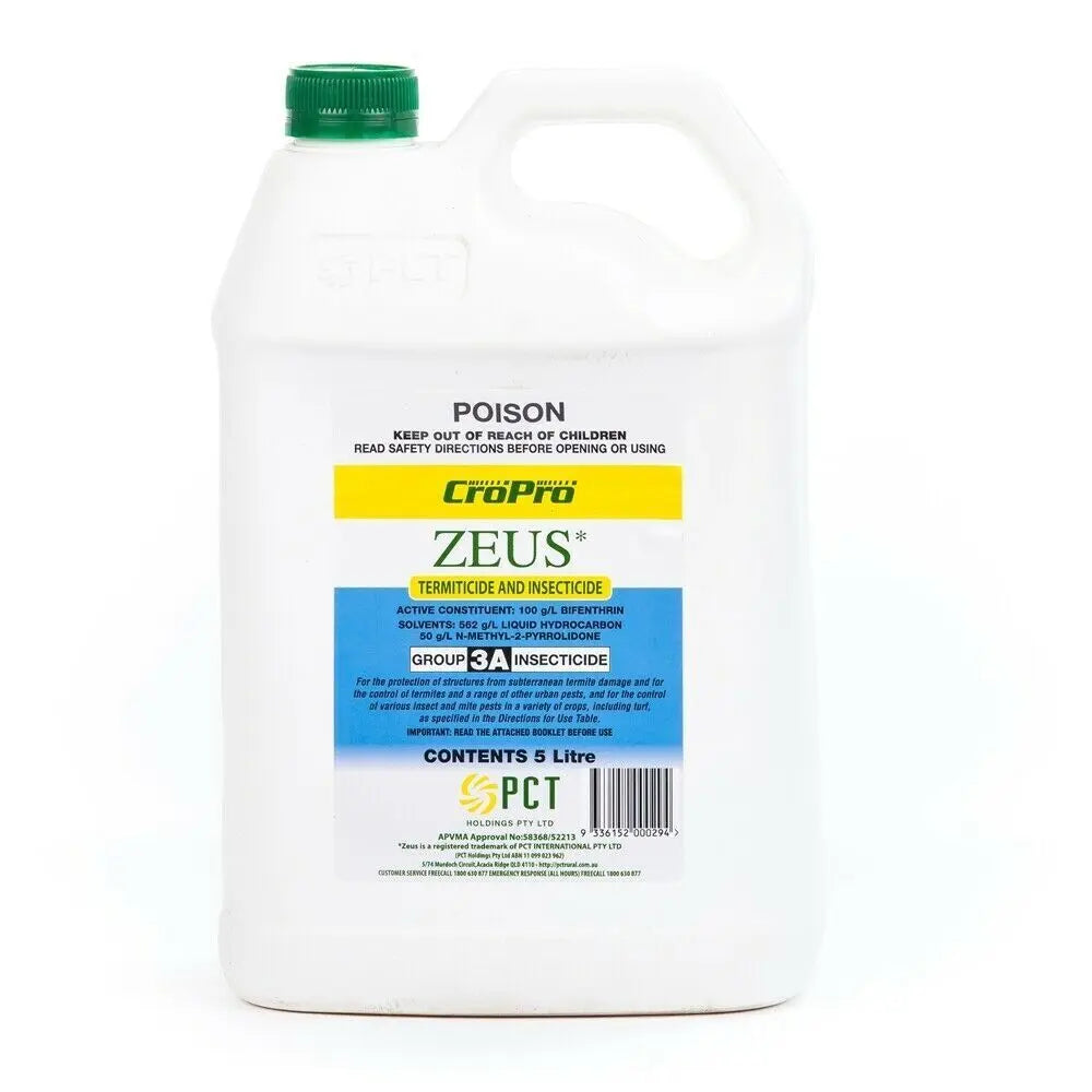 CroPro ZEUS Termiticide and Insecticide (Bifenthrin) 5 Litre