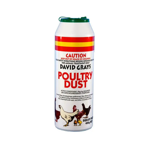 David Grays Poultry Dust 400g: Parasite Control for Poultry and the Coop