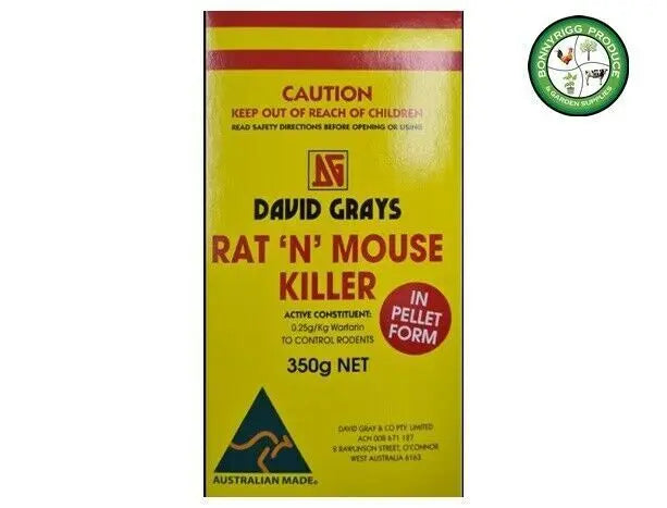 David Grays Rat & Mouse Killer Pellets 350g: Effective Rodent Control