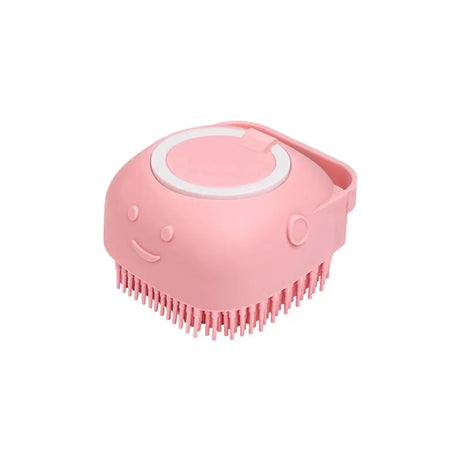 Dog Bathing & Massage Brush – Soft Silicone Brush with Shampoo Dispenser
