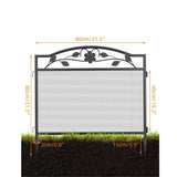 Dog Fence Animal Pet Playpen Barrier Garden Fence for Outdoor Garden