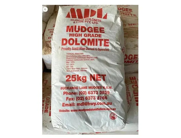 Mudgee High Grade Dolomite 25kg in Australia | Soil pH Lime