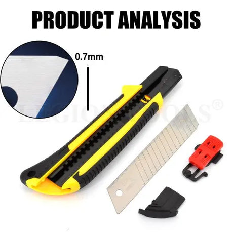 Legion Tools Heavy Duty 25mm Utility Knife: Snap-Off Blade Built for Tough Cutting Jobs