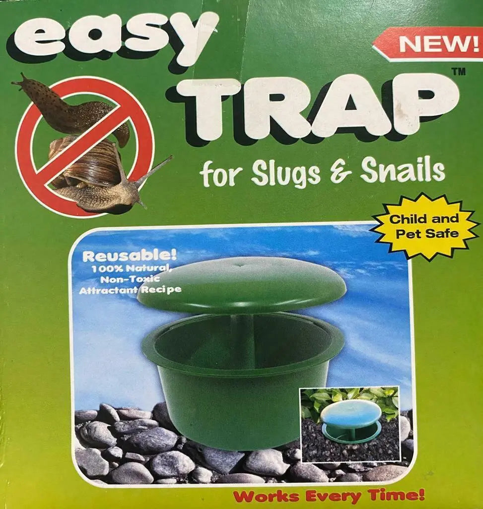 Easy Trap for Slugs & Snails – Reusable Poison-Free Garden Trap (Child & Pet Safe)