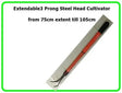 Extendable 3-Prong Steel Cultivator 75–105cm Australia