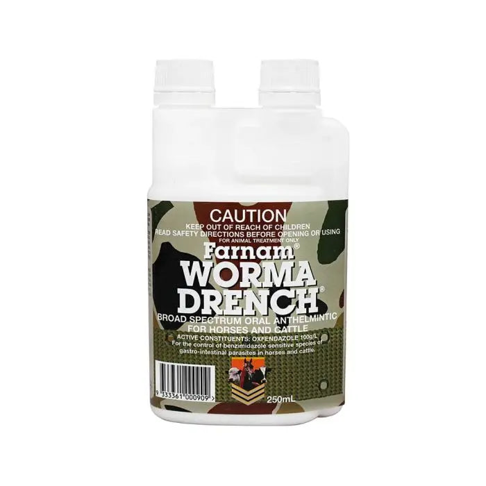 Farnam Worma Drench for Horses 250ml Farnam