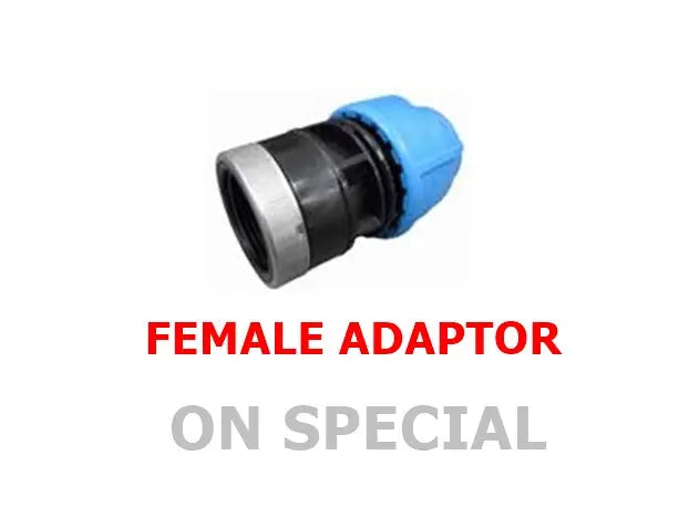 Female Poly Pipe Adaptor – Metric to BSP Thread (Various Sizes) Bonnyrigg Produce & Garden Supplies