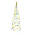 Festive Solar Christmas Tree Lights for Outdoor Garden Scene