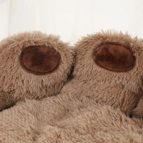 Fluffy Plush Dog Bed Large Small Pet Bed Sofa for Cats Puppy