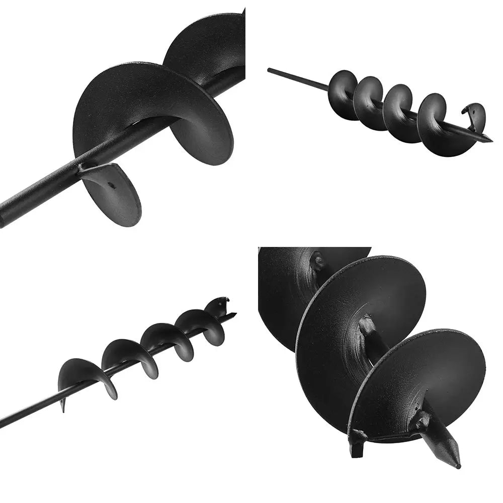GIANTZ Power Garden Auger Small Earth Planter 75 X 600MM Black Bonnyrigg Produce & Garden Supplies