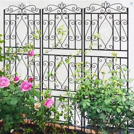 Garden Border Trellis High Metal Climbing Plants Support Trellis