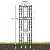 Garden Border Trellis High Metal Climbing Plants Support Trellis