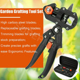 Garden Grafting Tool Kit for Fruit Trees: Grafting Pruner, Blades and Carry Case in One Set