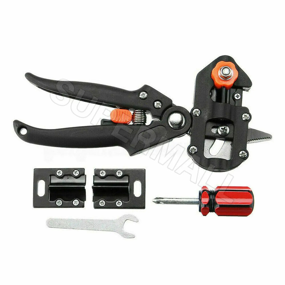 Garden Grafting Tool Kit for Fruit Trees: Grafting Pruner, Blades and Carry Case in One Set