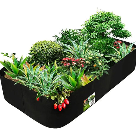 Garden Planting Bag Multi Gird Felt Growing Bag Planting Nursery Pot