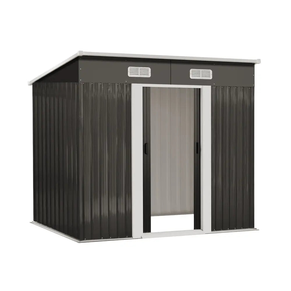Garden Shed Workshop Cabin Metal House 1.94 by 1.21 m