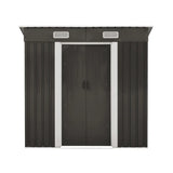 Garden Shed Workshop Cabin Metal House 1.94 by 1.21 m