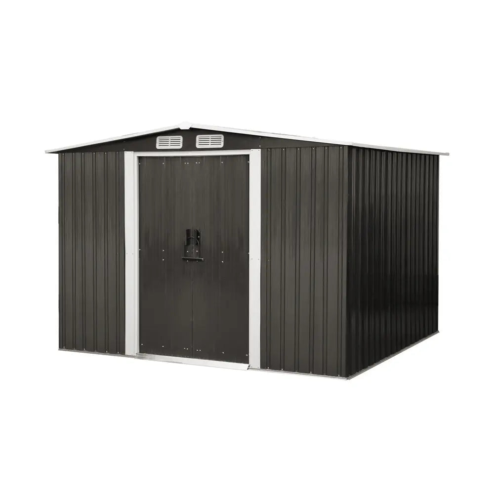 Garden Shed Workshop Cabin Metal House 2.57 by 2.05 m