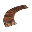 Garden Wooden Pathway Roll-Out 8ft – Curved Fir Wood Walkway Mat