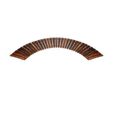 Garden Wooden Pathway Roll-Out 8ft – Curved Fir Wood Walkway Mat