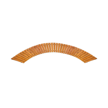 Garden Wooden Pathway Roll-Out Curved 8ft Natural