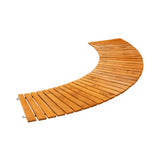 Garden Wooden Pathway Roll-Out Curved 8ft Natural