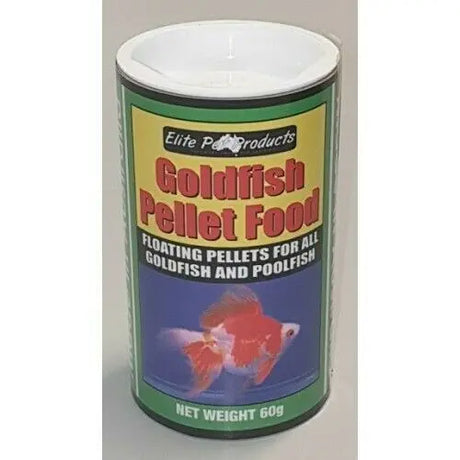 Elite Goldfish Pellet Food 60g – Floating Pellets for Goldfish & Pond Fish (ELIF14)