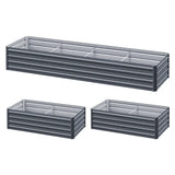 Green Fingers Garden Bed 240X80X45cm Planter Box Raised Container Galvanised Herb Bonnyrigg Produce & Garden Supplies