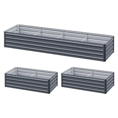 Green Fingers Garden Bed 240X80X45cm Planter Box Raised Container Galvanised Herb Bonnyrigg Produce & Garden Supplies