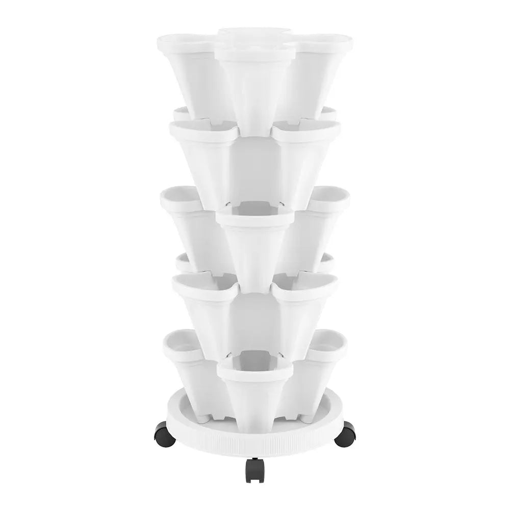 Green Fingers Garden Bed 5 Tier Vertical Garden Strawberry Stackable Planters Herbs Petunias Bonnyrigg Produce & Garden Supplies