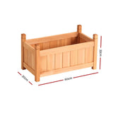 Green Fingers Garden Bed 60x30x33cm Wooden Planter Box Raised Container Growing Bonnyrigg Produce & Garden Supplies