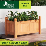 Green Fingers Garden Bed 60x30x33cm Wooden Planter Box Raised Container Growing Bonnyrigg Produce & Garden Supplies
