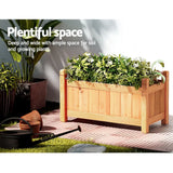 Green Fingers Garden Bed 60x30x33cm Wooden Planter Box Raised Container Growing Bonnyrigg Produce & Garden Supplies