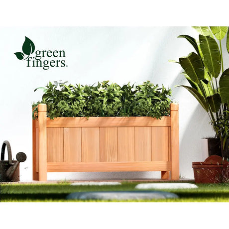 Green Fingers Garden Bed 60x30x33cm Wooden Planter Box Raised Container Growing Bonnyrigg Produce & Garden Supplies
