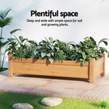 Green Fingers Garden Bed 65x33x16cm Wooden Planter Box Raised Container Growing Bonnyrigg Produce & Garden Supplies