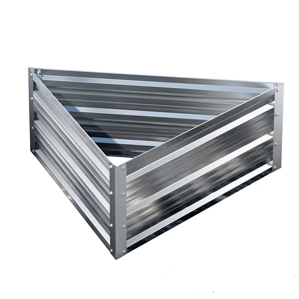 Green Fingers Garden Bed 86x86x30cm Planter Box Raised Container Galvanised Herb Bonnyrigg Produce & Garden Supplies
