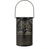 Hanging Solar Lantern Outdoor Waterproof Vintage Metal LED Lights