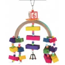 Hanging Wood Blocks Curve Top 20cm-BLT031 Elite Pet Products